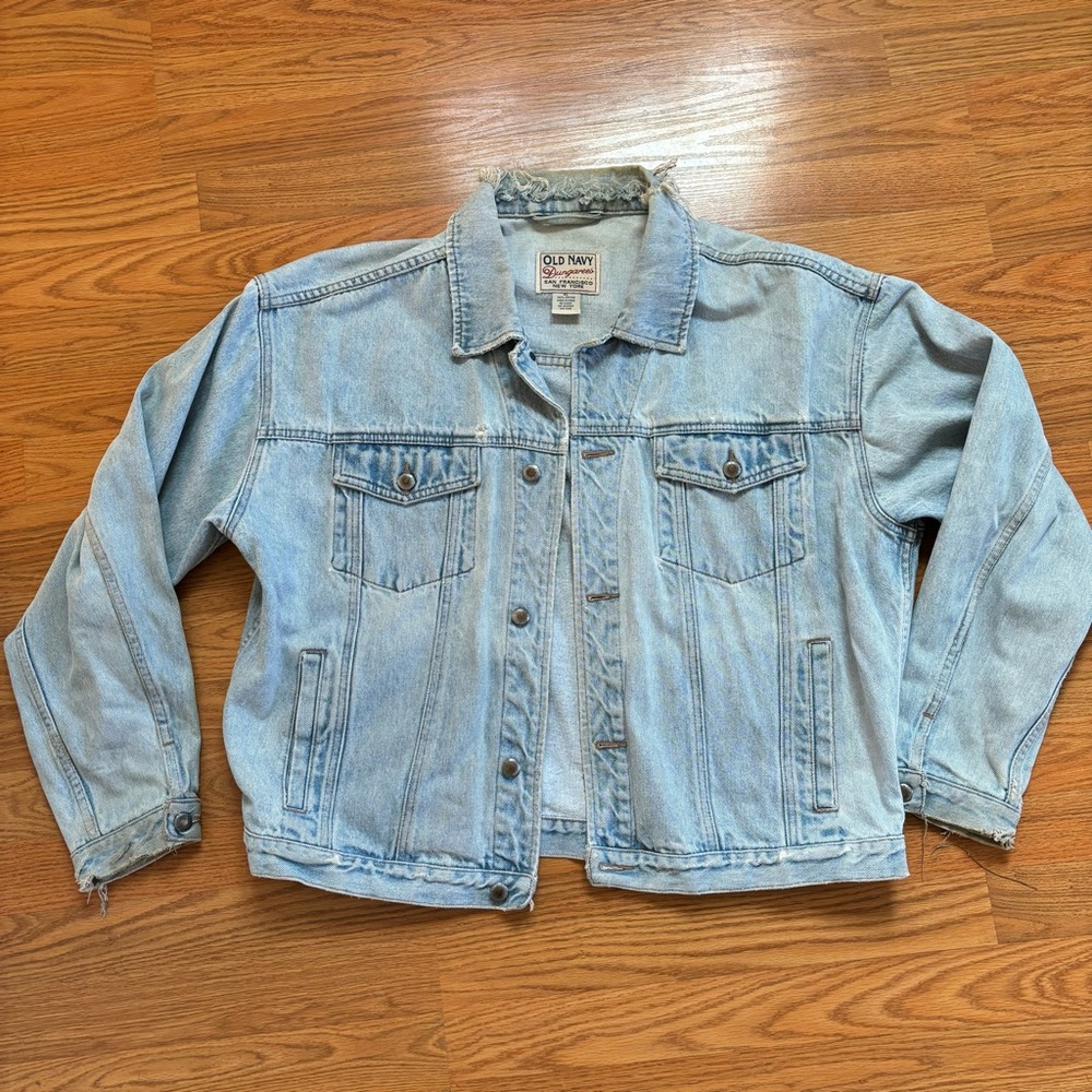 vintage old navy dungarees jean jacket